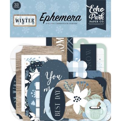 Echo Park Winter Die Cuts - Ephemera